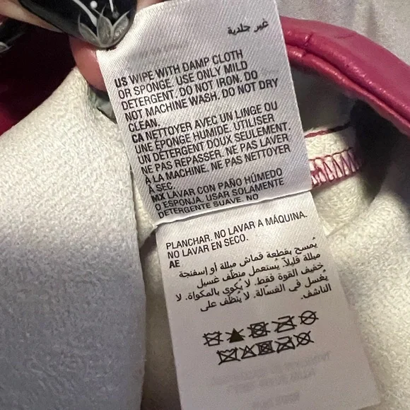 INC International Concepts Berry Burgundy Faux Leather Trumpet A-line Midi Skirt - Picture 12 of 12